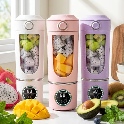 trois blender portable blanc rose et violet