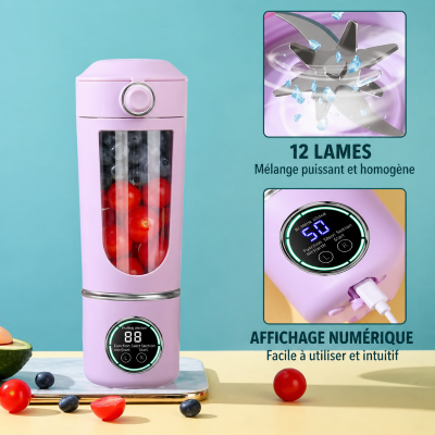 blender portable violet recharge usb