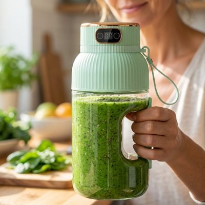 Blender smoothie mixeur portable vert