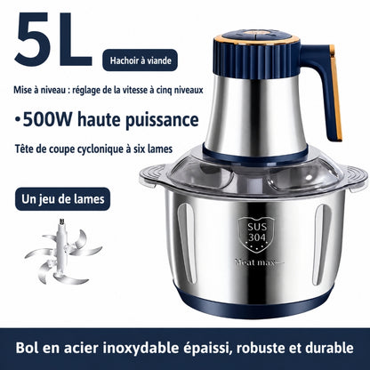 hachoir viande electrique bleu